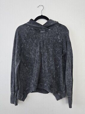 Danskin Washed Black Hooded Women’s Sweater